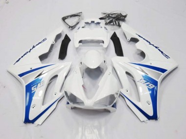 White and Blue Style 2006-2008 Daytona 675 Motorcycle Fairing