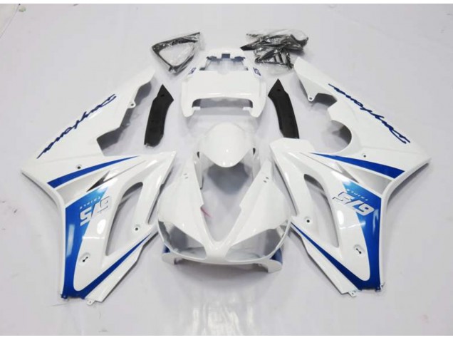 White and Blue Style 2006-2008 Daytona 675 Motorcycle Fairing White and Blue Style 2006-2008 Daytona 675 Motorcycle Fairing