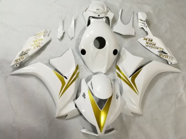 White and Gold 2012-2016 CBR1000RR Motorcycle Fairing