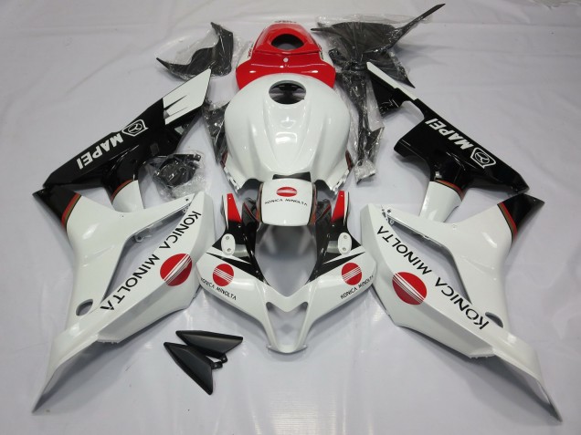White and Red KM 2007-2008 CBR600RR Motorcycle Fairing White and Red KM 2007-2008 CBR600RR Motorcycle Fairing