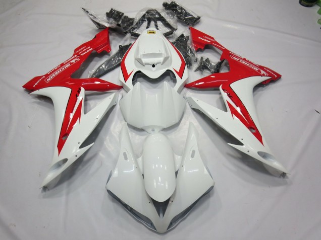 White and Red Style 2004-2006 R1 Motorcycle Fairing