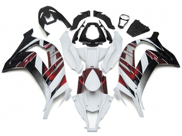 White and Silver 2016-2019 ZX10R Motorcycle Fairing White and Silver 2016-2019 ZX10R Motorcycle Fairing