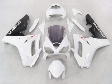 White w Black lowers 2006-2008 Daytona 675 Motorcycle Fairing