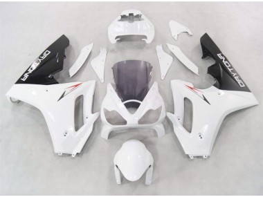 White w Black lowers 2006-2008 Daytona 675 Motorcycle Fairing
