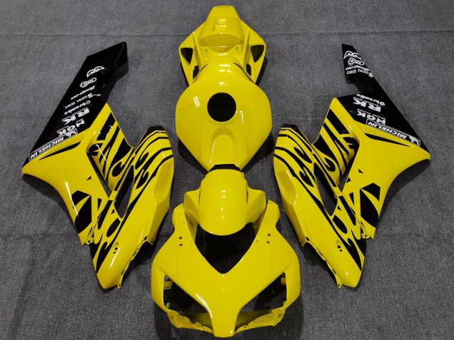 Yellow Black Flame 2004-2005 CBR1000RR Motorcycle Fairing Yellow Black Flame 2004-2005 CBR1000RR Motorcycle Fairing
