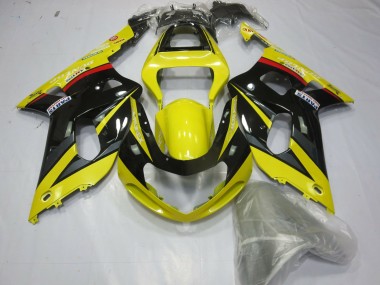 Yellow Black and Grey 2001-2003 GSXR 600-750 Motorcycle Fairing