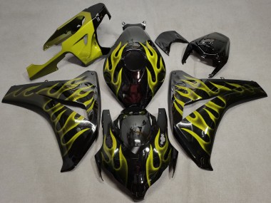 Yellow Flame 2008-2011 CBR1000RR Motorcycle Fairing