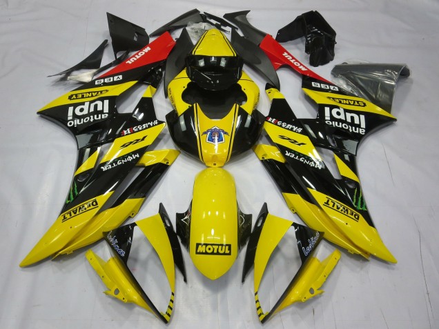 Yellow Motul 2006-2007 R6 Motorcycle Fairing Yellow Motul 2006-2007 R6 Motorcycle Fairing