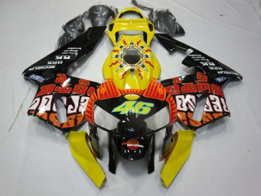 Yellow Rossi 2005-2006 CBR600RR Motorcycle Fairing