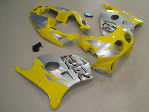Yellow Silver 1990-1998 CBR250RR Motorcycle Fairing Yellow Silver 1990-1998 CBR250RR Motorcycle Fairing
