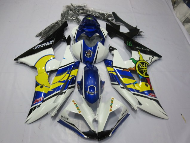 Yellow and Blue 2008-2016 R6 Motorcycle Fairing Yellow and Blue 2008-2016 R6 Motorcycle Fairing